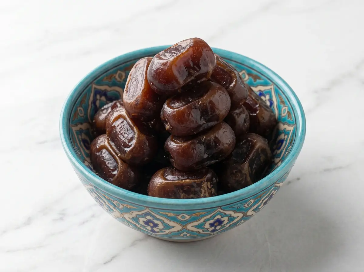 Mazafati dates, export grade, pictured as a graded inspection specimen